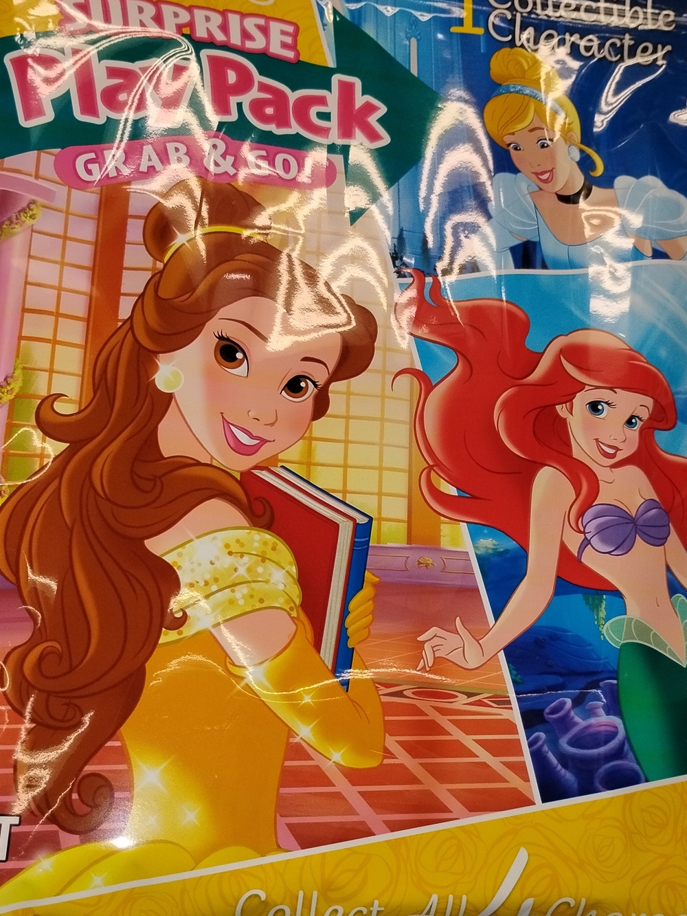 Disney Play Pack Activity Set featuring Belle & Ariel - Yellow, Red, Blue